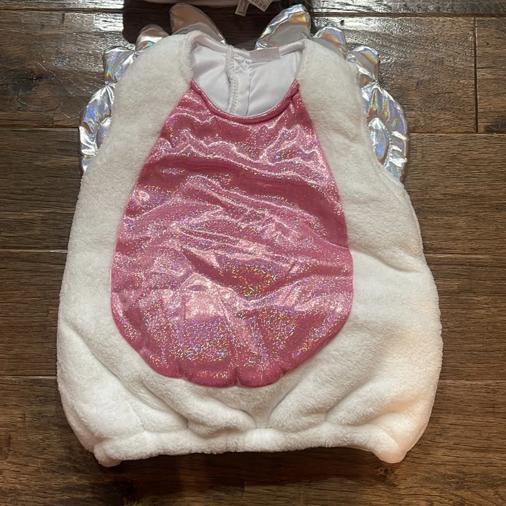 Spirit Unicorn Belly Infant Costume - Pink and White - Picture 6 of 10